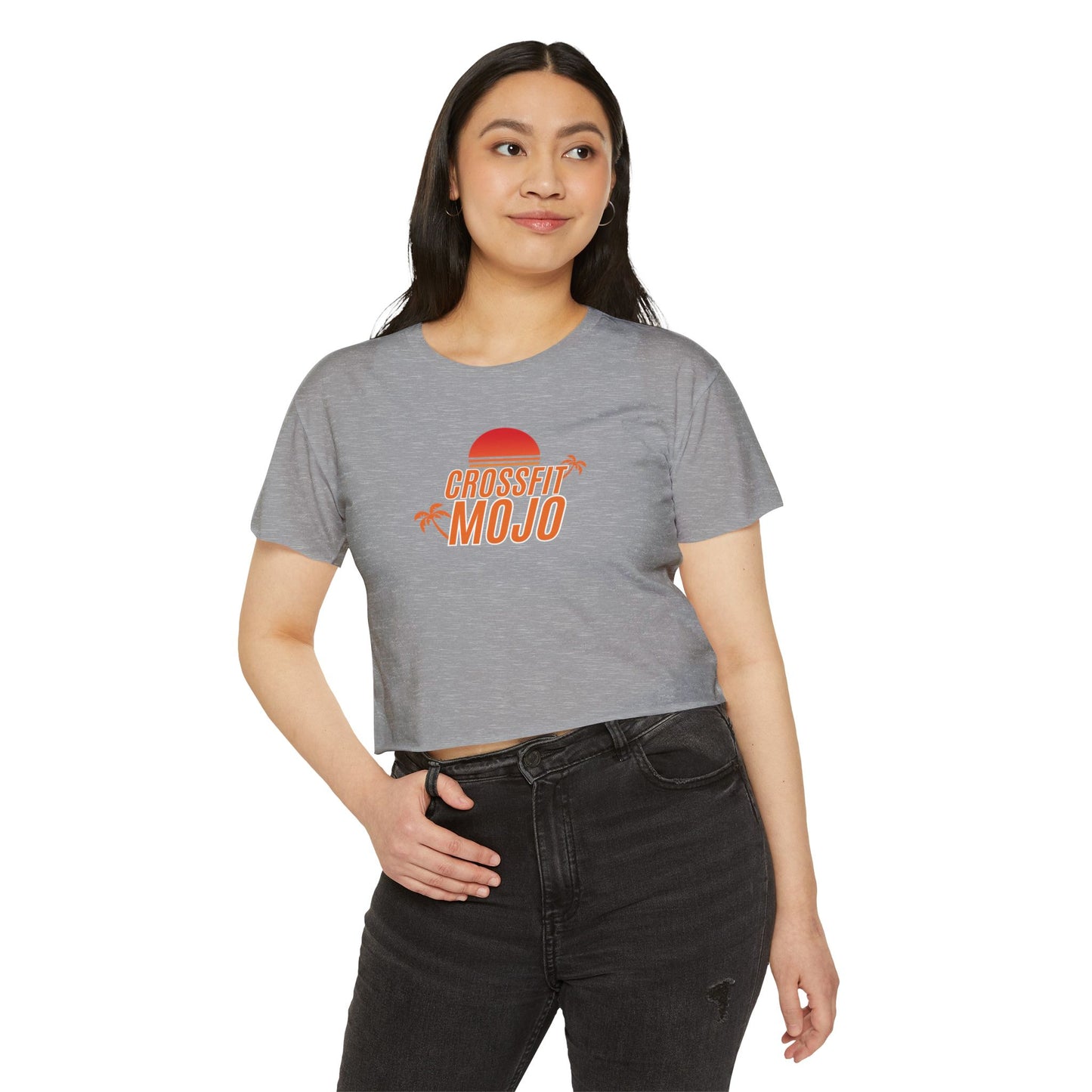 Summer Sunset Women's Festival Crop Top