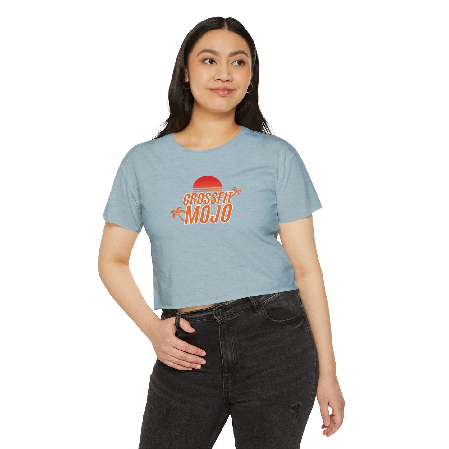Summer Sunset Women's Festival Crop Top