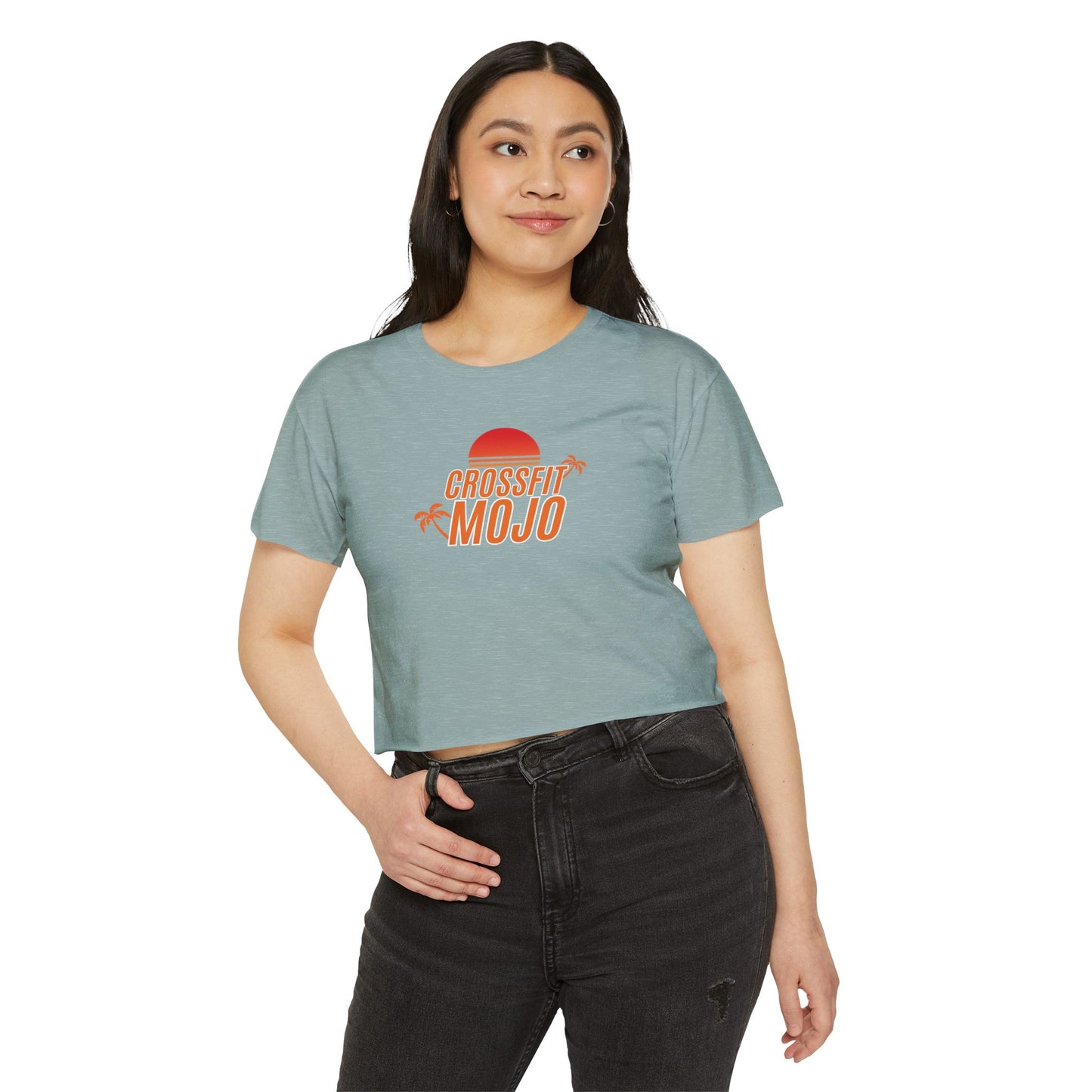 Summer Sunset Women's Festival Crop Top