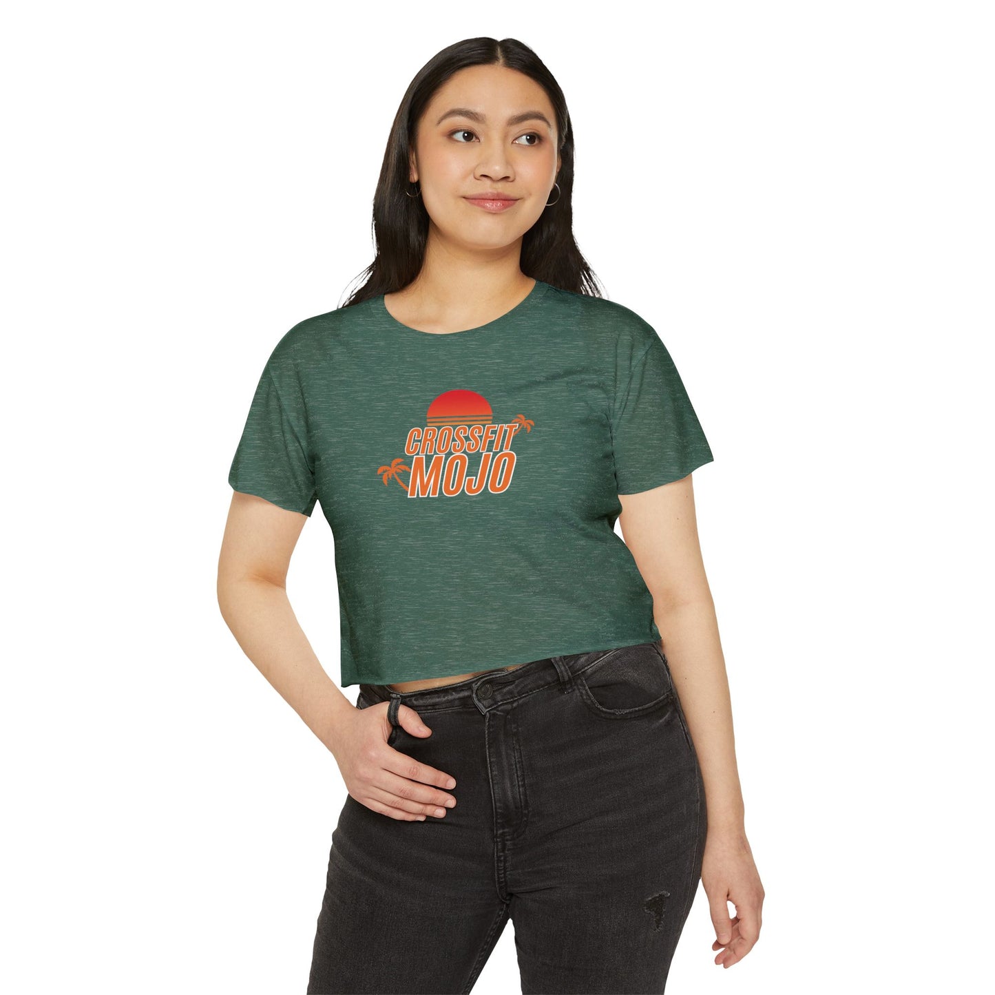 Summer Sunset Women's Festival Crop Top