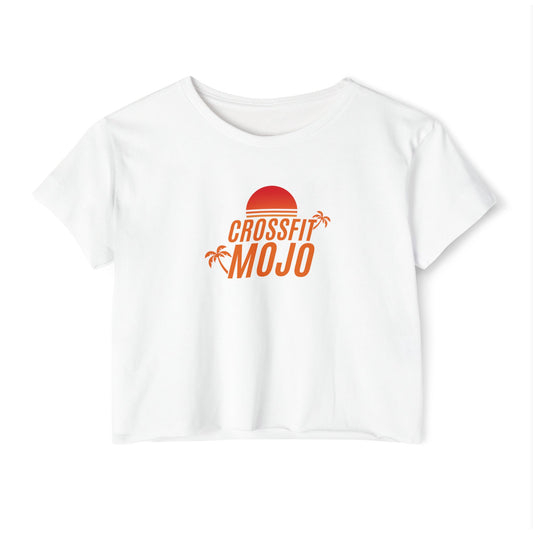 Summer Sunset Women's Festival Crop Top